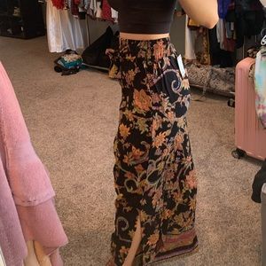 Floral flowy pants